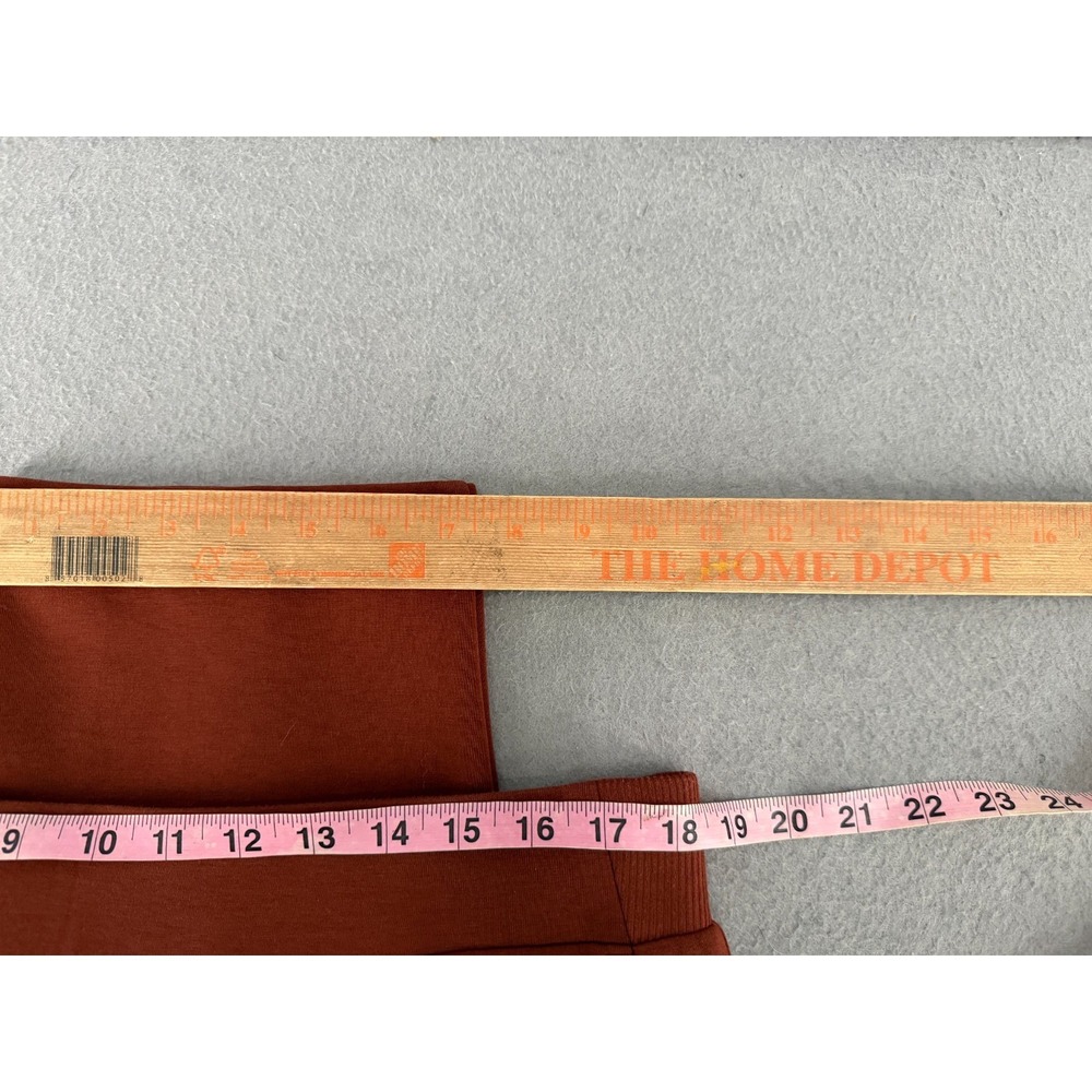 CALIA Pants Womens XL Terracotta Burnt Orange Soft Scuba‎ High Rise Minimalist - Picture 8 of 13
